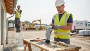 Fallrohr-mit-Abzweig-montieren