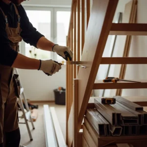 offene treppe schließen