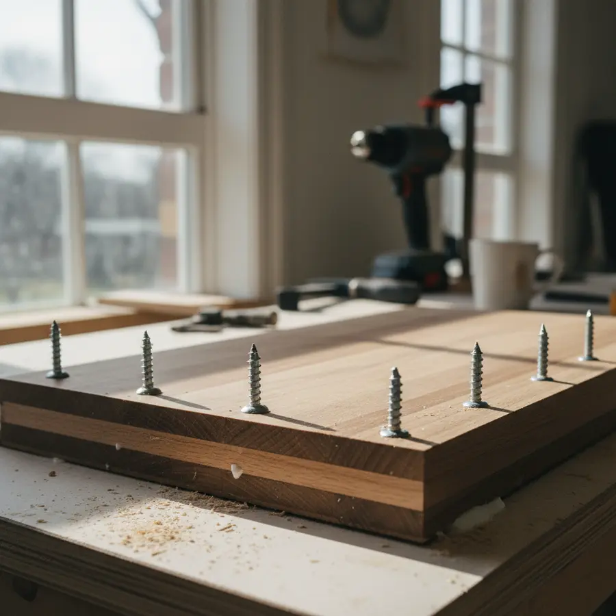 Kücheninsel selber bauen: Die einfache DIY-Anleitung & Tipps** - Photo Kücheninsel selber bauen: Frisch verleimen mit Edelstahlschrauben in der Küche