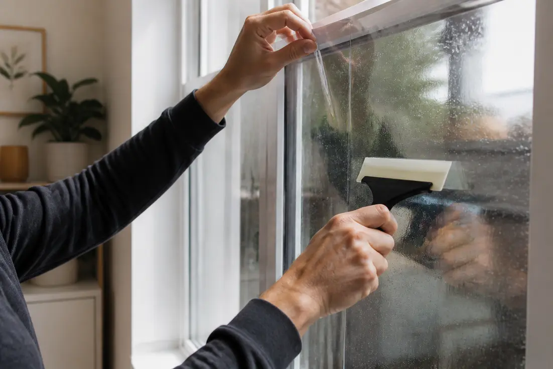 Fensterfolie blasenfrei anbringen: Was gilt bei Doppelverglasung?